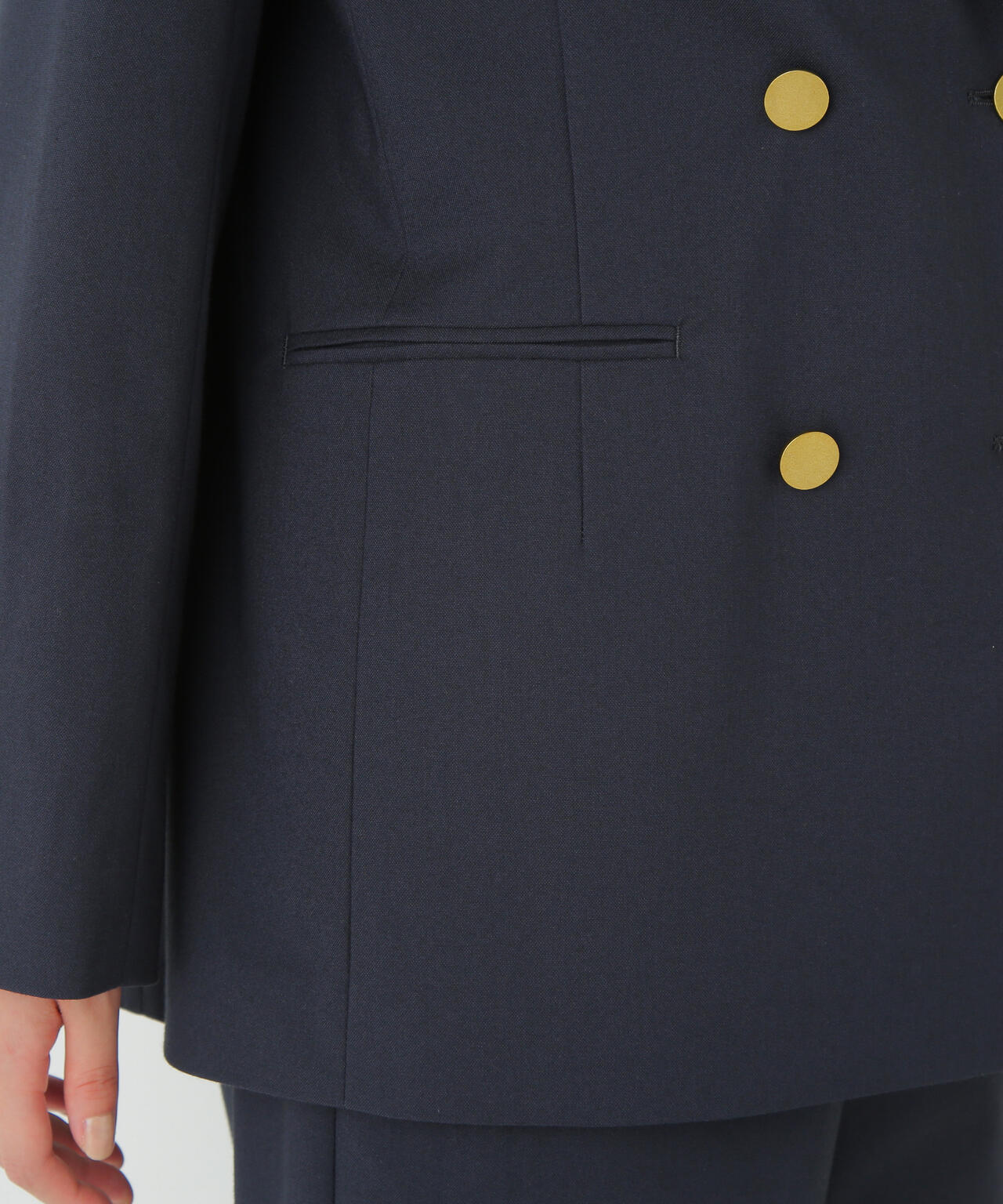 強撚シャークスキンピークドラペルジャケット