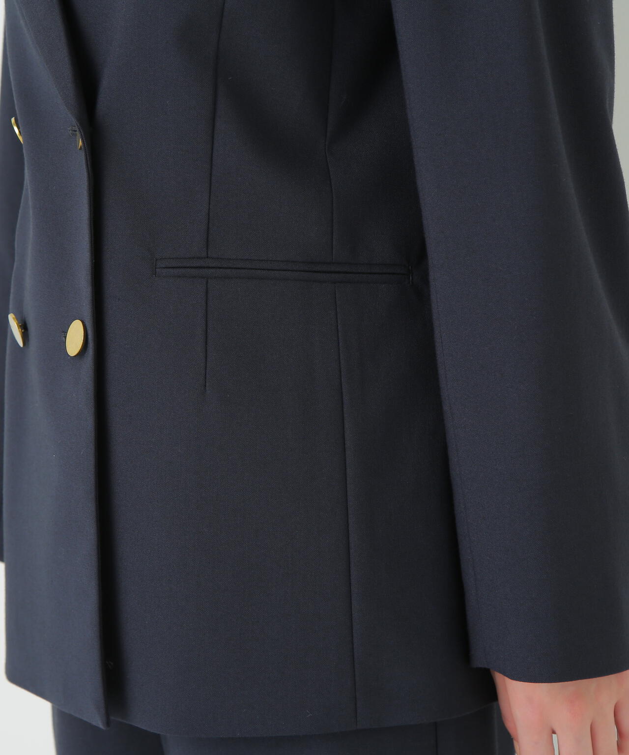 強撚シャークスキンピークドラペルジャケット