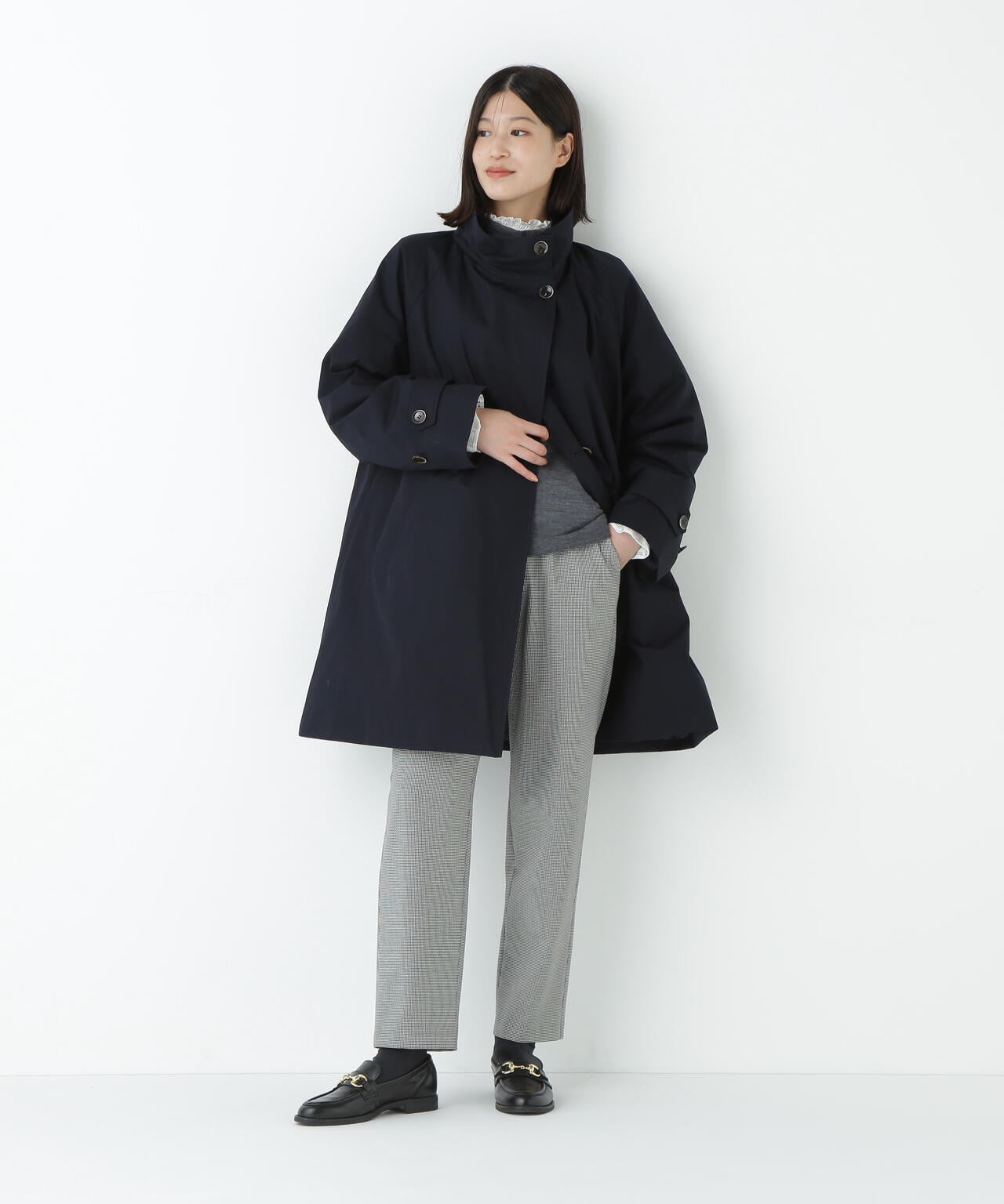 ≪防寒≫コットンギャバ2wayスタンドダウン