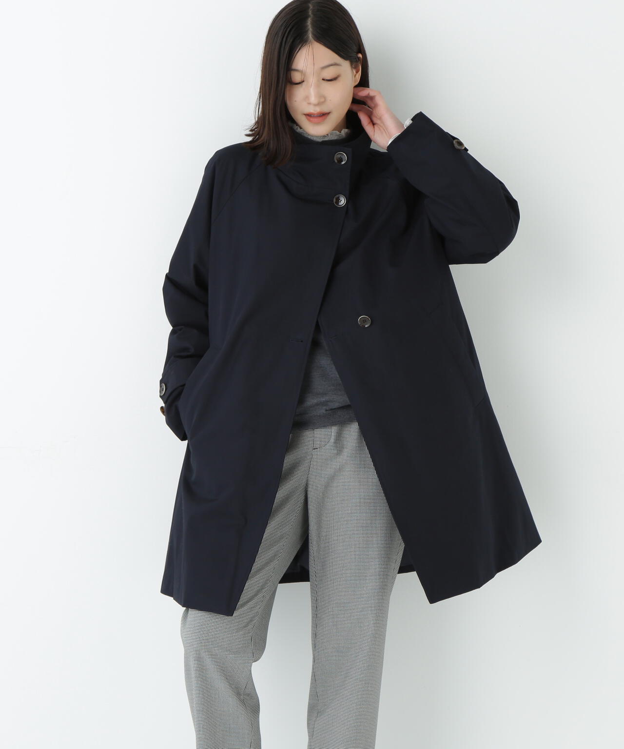 ≪防寒≫コットンギャバ2wayスタンドダウン