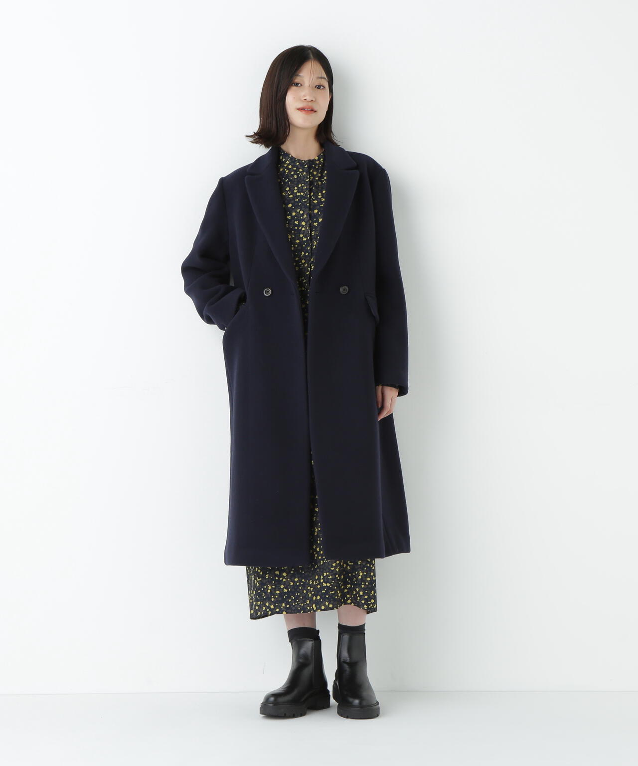 ウールモッサダブルチェスターコート