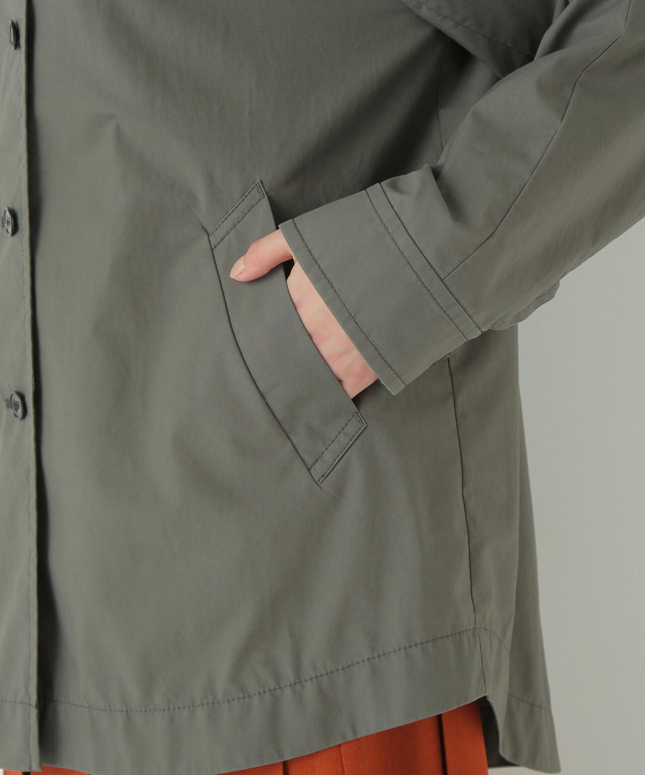 ステンカラーシャツコート