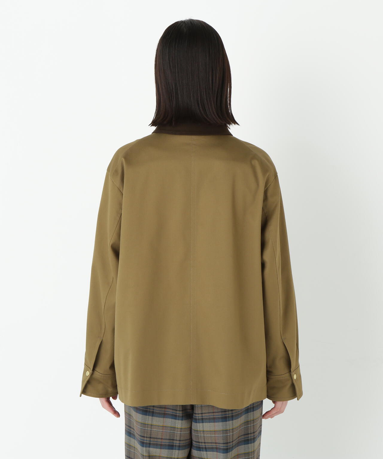 コットンツイルストレッチブルゾン