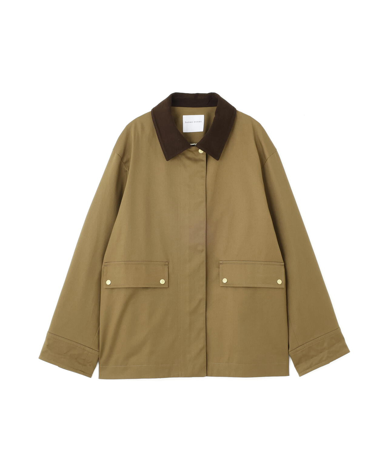 コットンツイルストレッチブルゾン