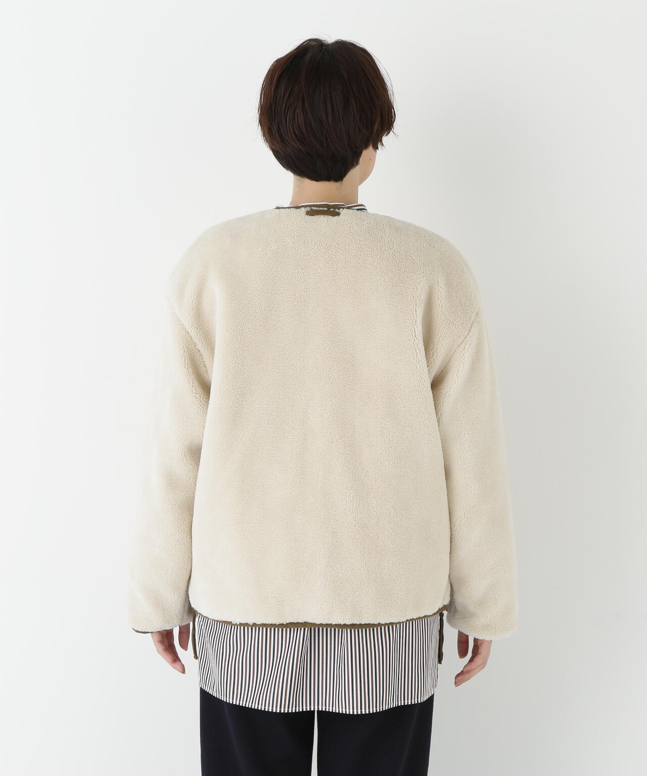 ≪TAIONコラボ≫リバーシブルボアダウンブルゾン