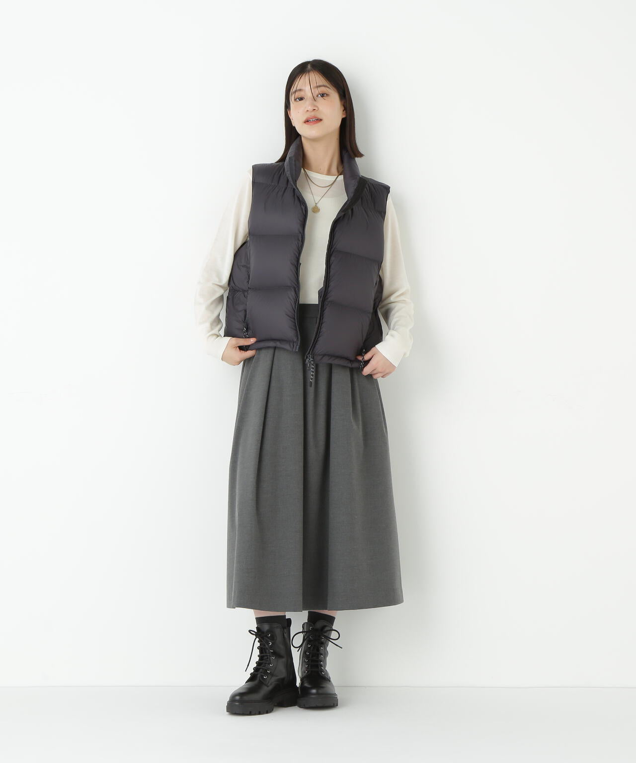 ≪TAIONコラボ≫ボリュームスタンドダウンベスト