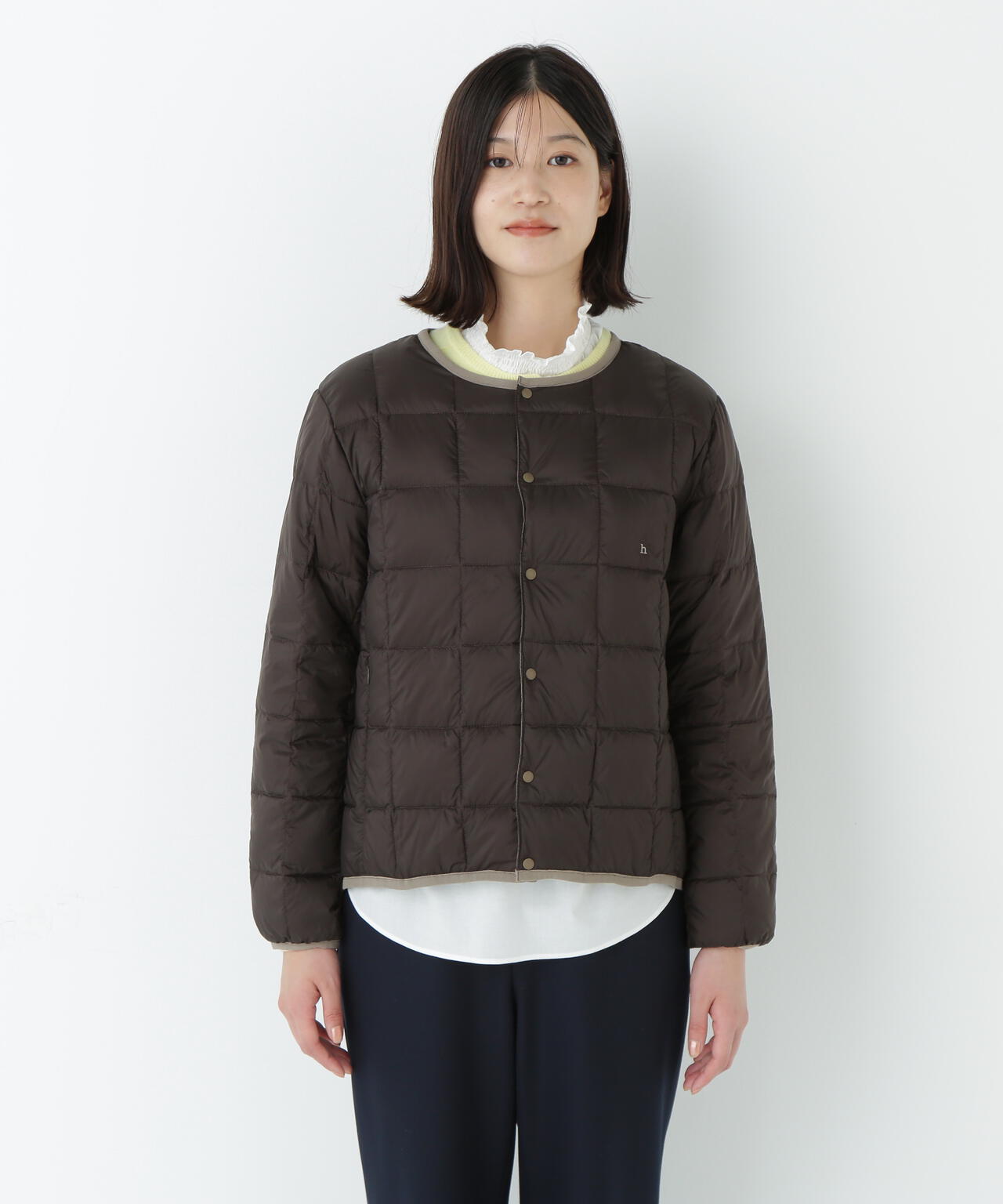 ≪WEB限定カラーあり / TAIONコラボ≫リバーシブルクルーネックダウンブルゾン
