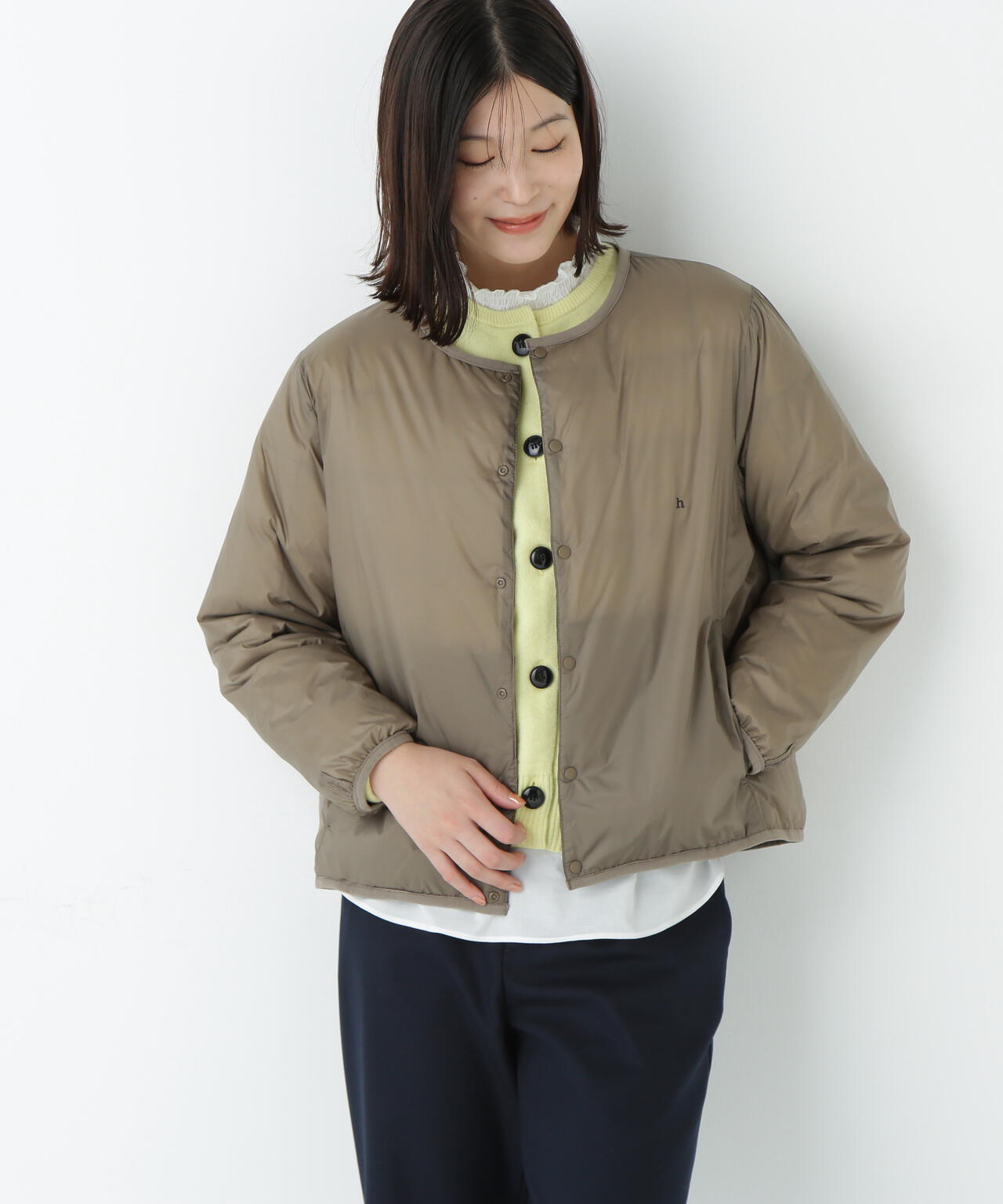 ≪WEB限定カラーあり / TAIONコラボ≫リバーシブルクルーネックダウンブルゾン