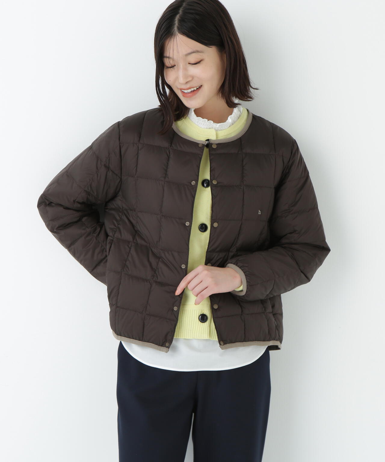 ≪WEB限定カラーあり / TAIONコラボ≫リバーシブルクルーネックダウンブルゾン