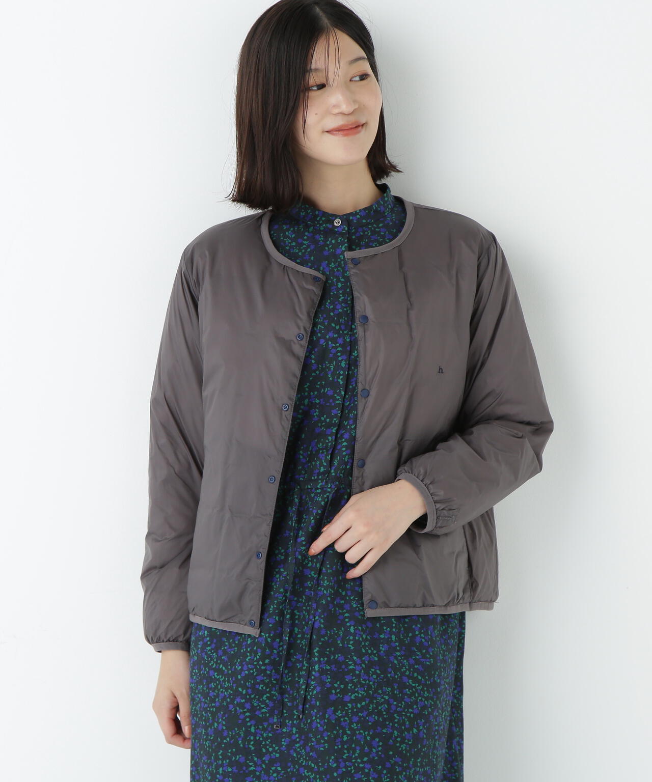 ≪WEB限定カラーあり / TAIONコラボ≫リバーシブルクルーネックダウンブルゾン