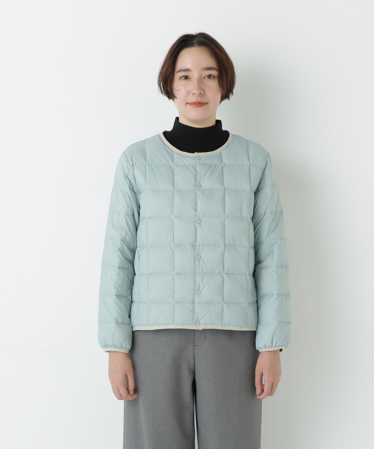 ≪WEB限定カラーあり / TAIONコラボ≫リバーシブルクルーネックダウンブルゾン