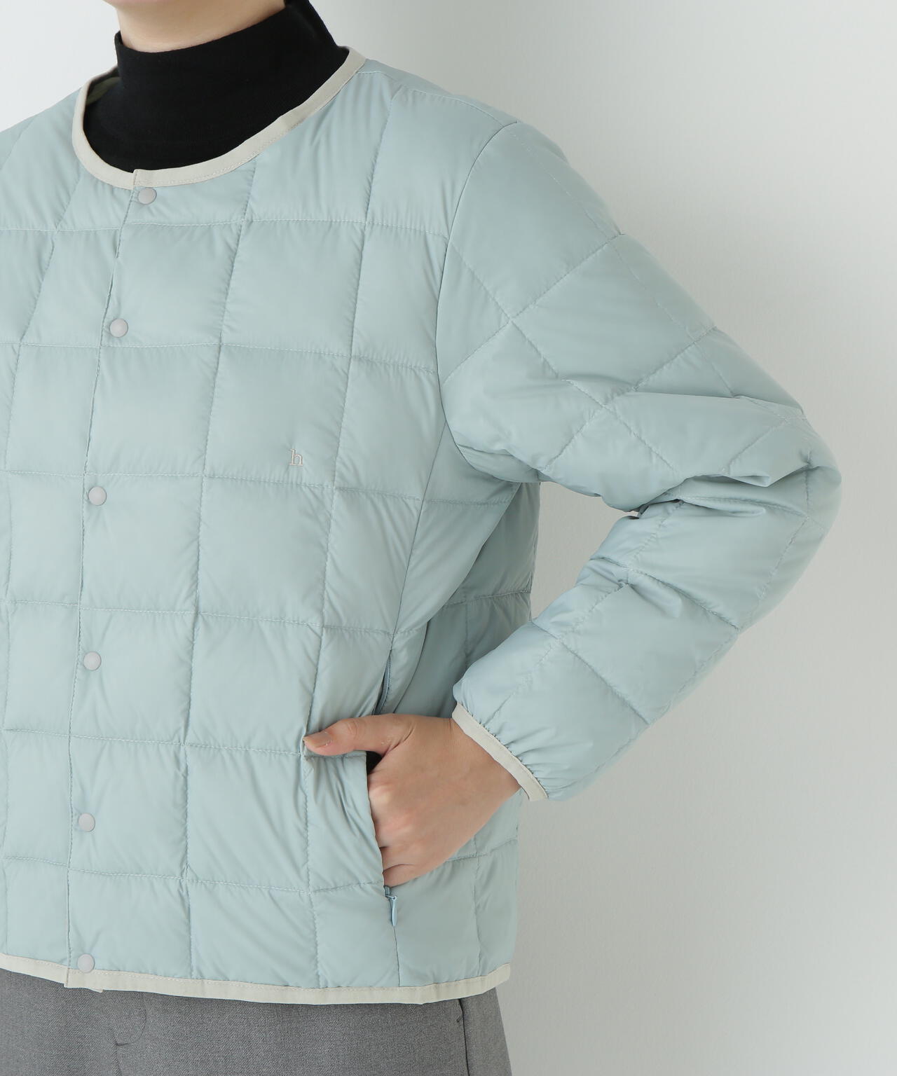 ≪WEB限定カラーあり / TAIONコラボ≫リバーシブルクルーネックダウンブルゾン