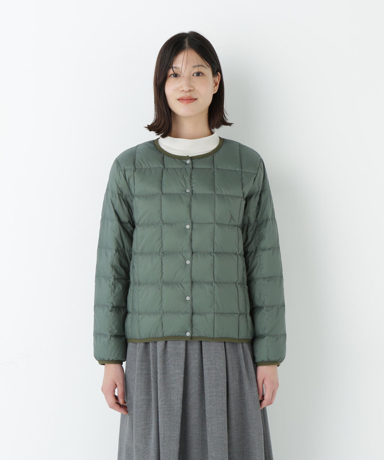 ≪WEB限定カラーあり / TAIONコラボ≫リバーシブルクルーネックダウンブルゾン