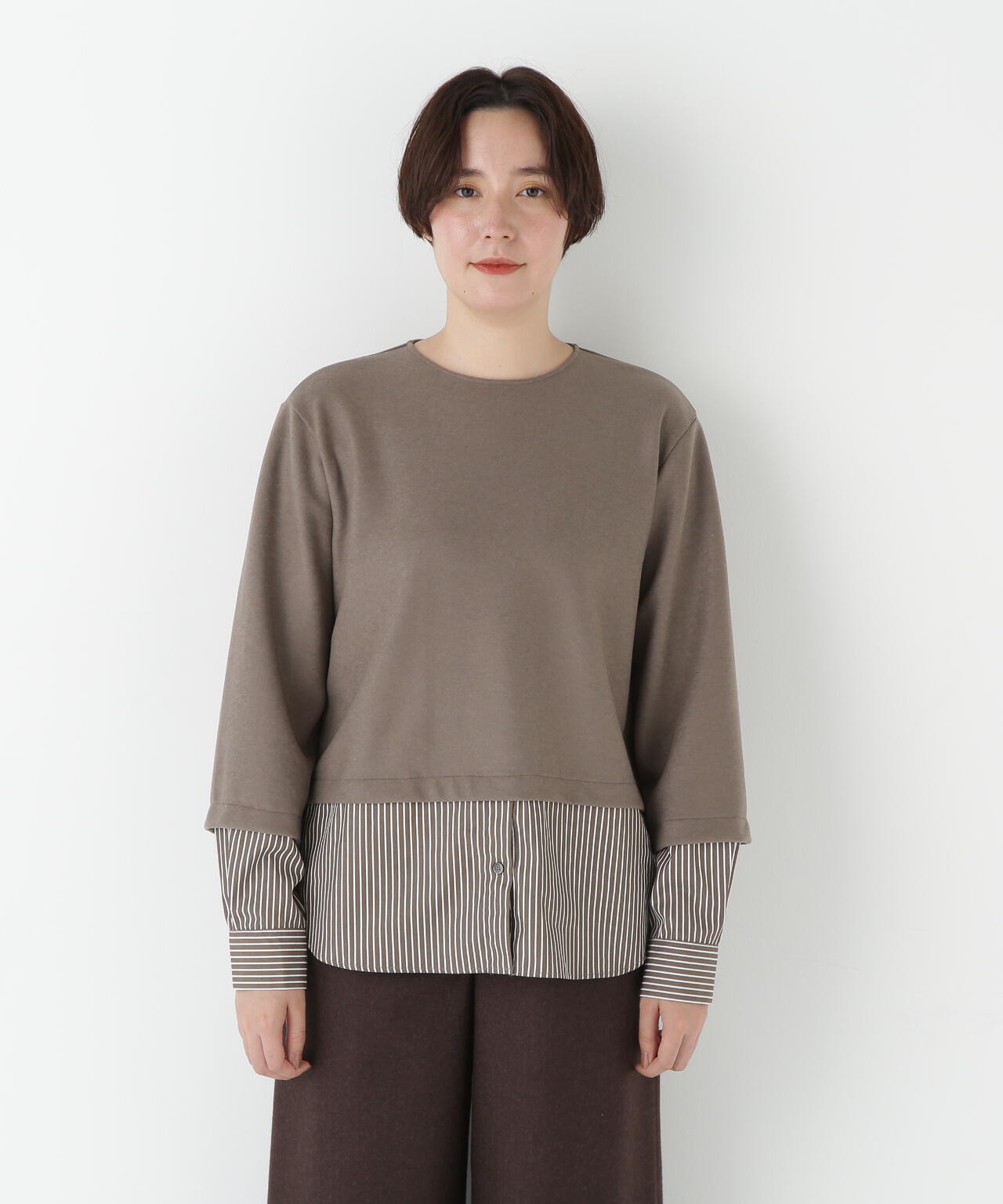 シャツドッキングミルドジャージープルオーバー