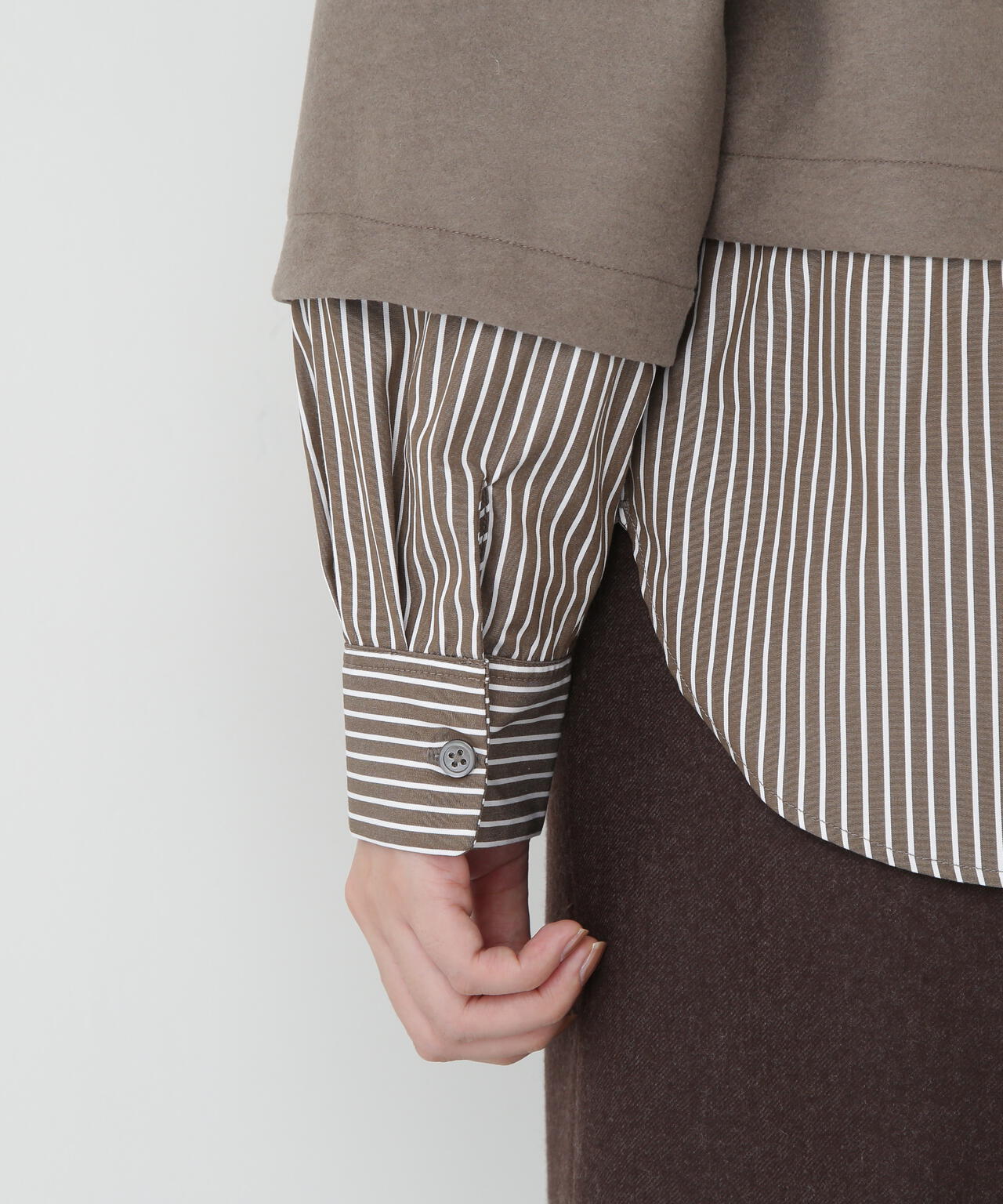 シャツドッキングミルドジャージープルオーバー