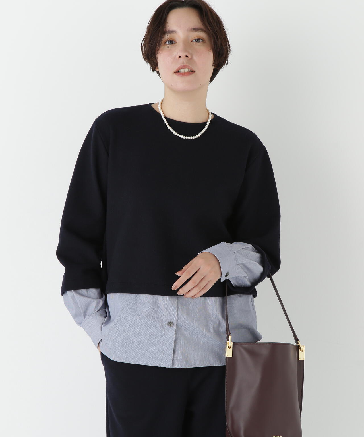 シャツドッキングミルドジャージープルオーバー