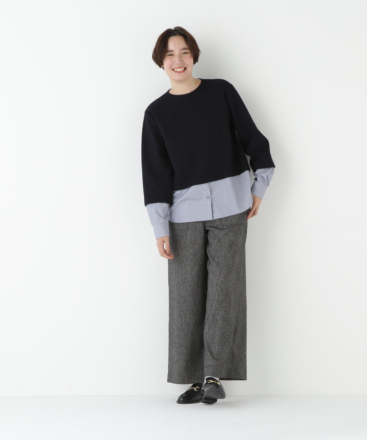 シャツドッキングミルドジャージープルオーバー