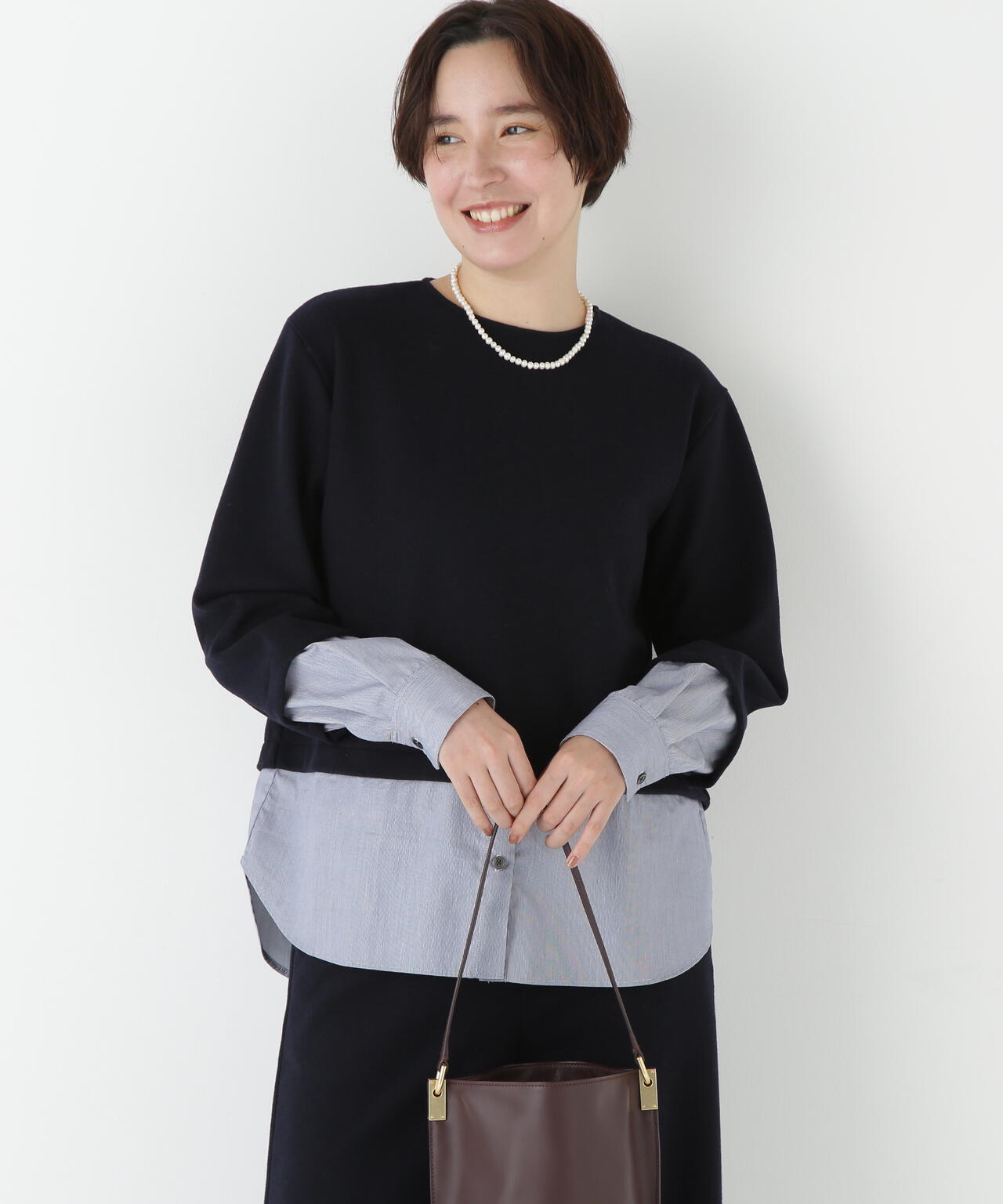 シャツドッキングミルドジャージープルオーバー