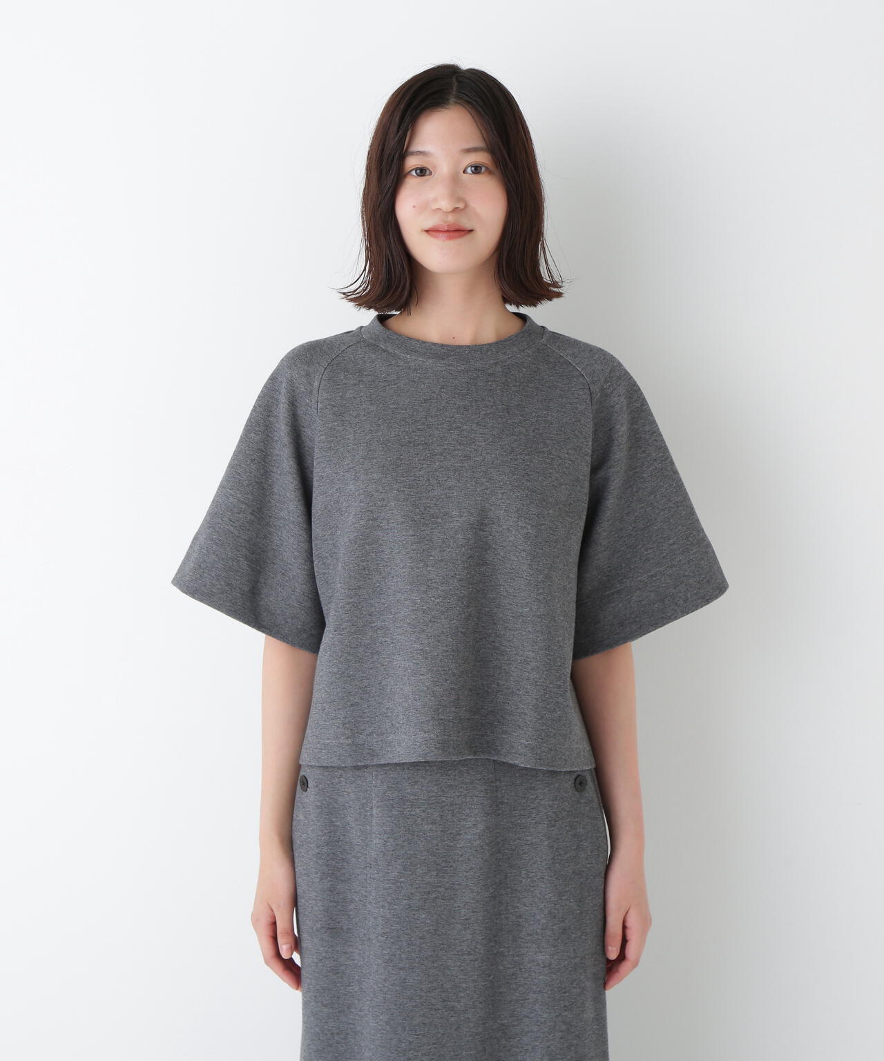 ダンボールラグランスリーブプルオーバー