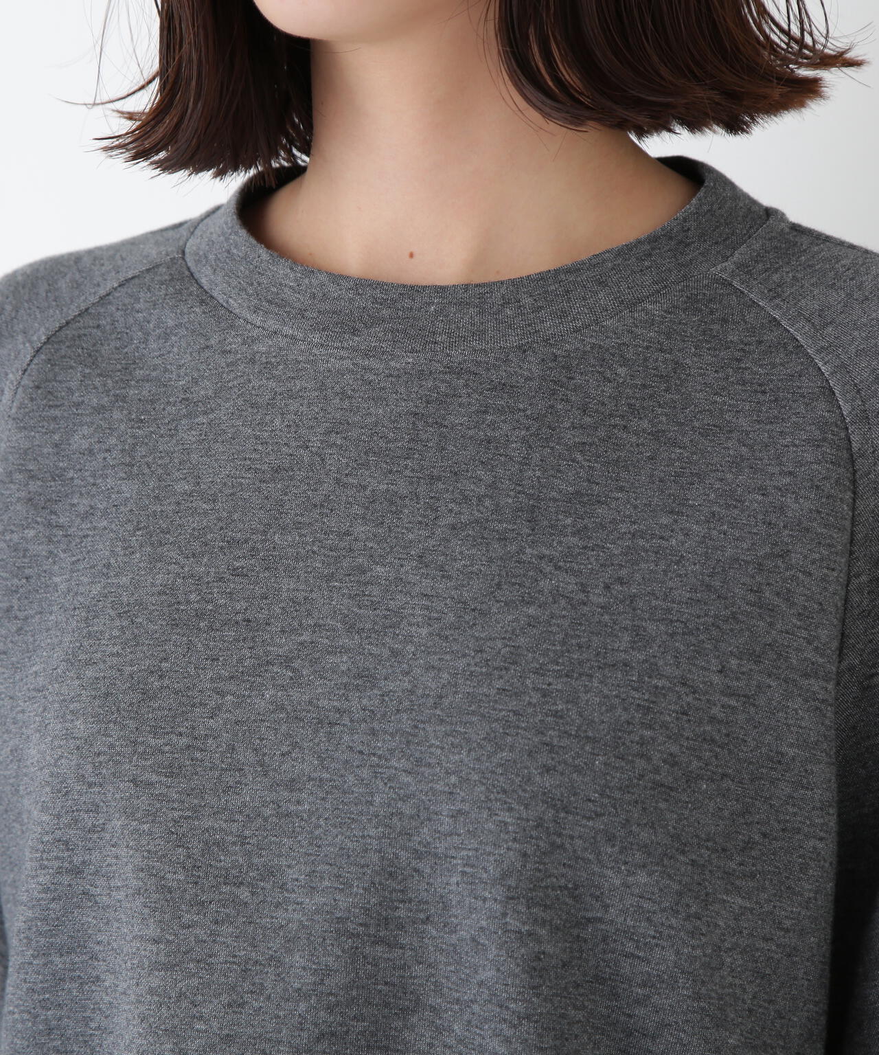 ダンボールラグランスリーブプルオーバー