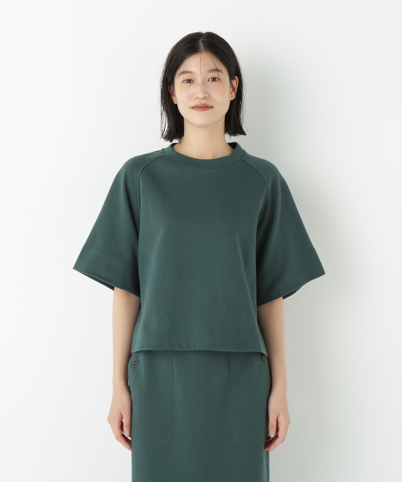 ダンボールラグランスリーブプルオーバー