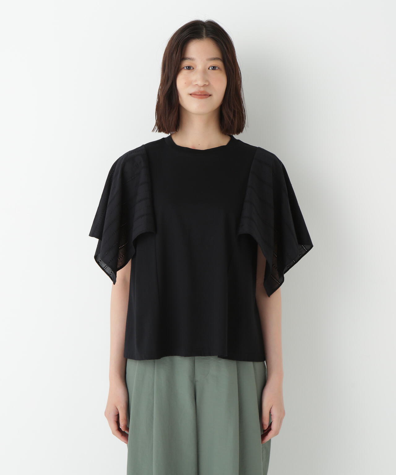 コットンローンレースドッキングプルオーバー