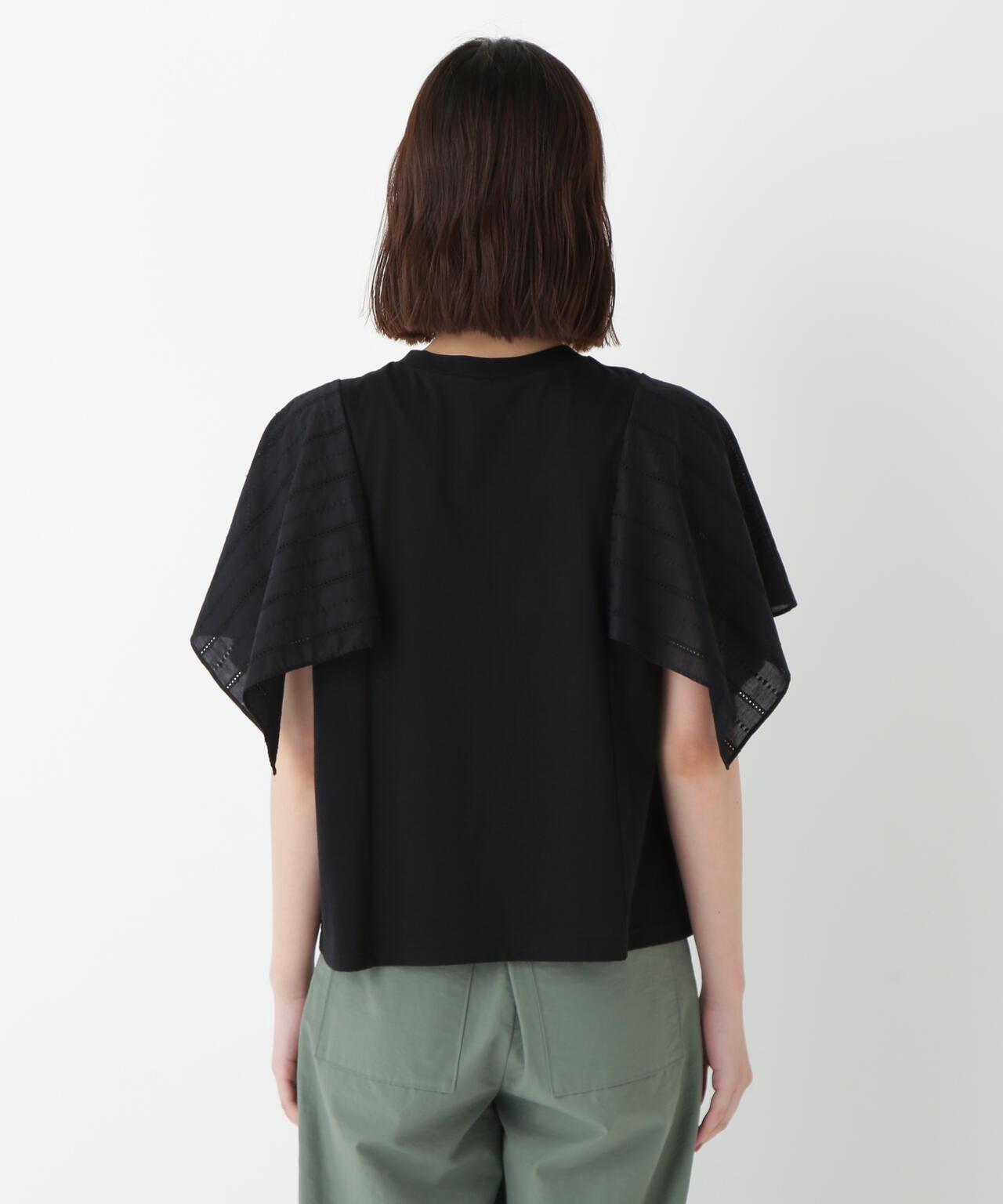 コットンローンレースドッキングプルオーバー