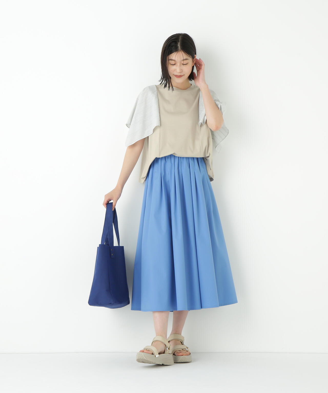 コットンローンレースドッキングプルオーバー