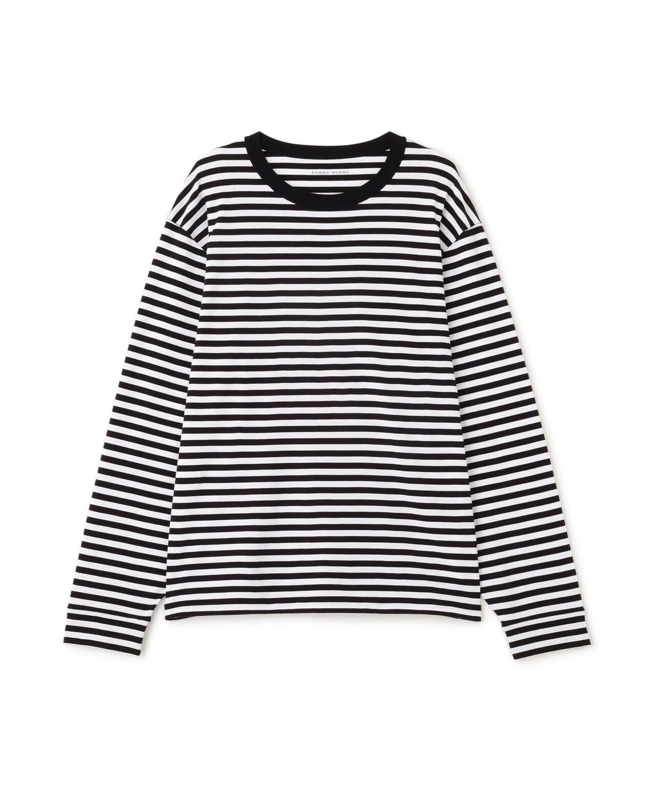 ゼロロックコットンスムースボーダーカットソー