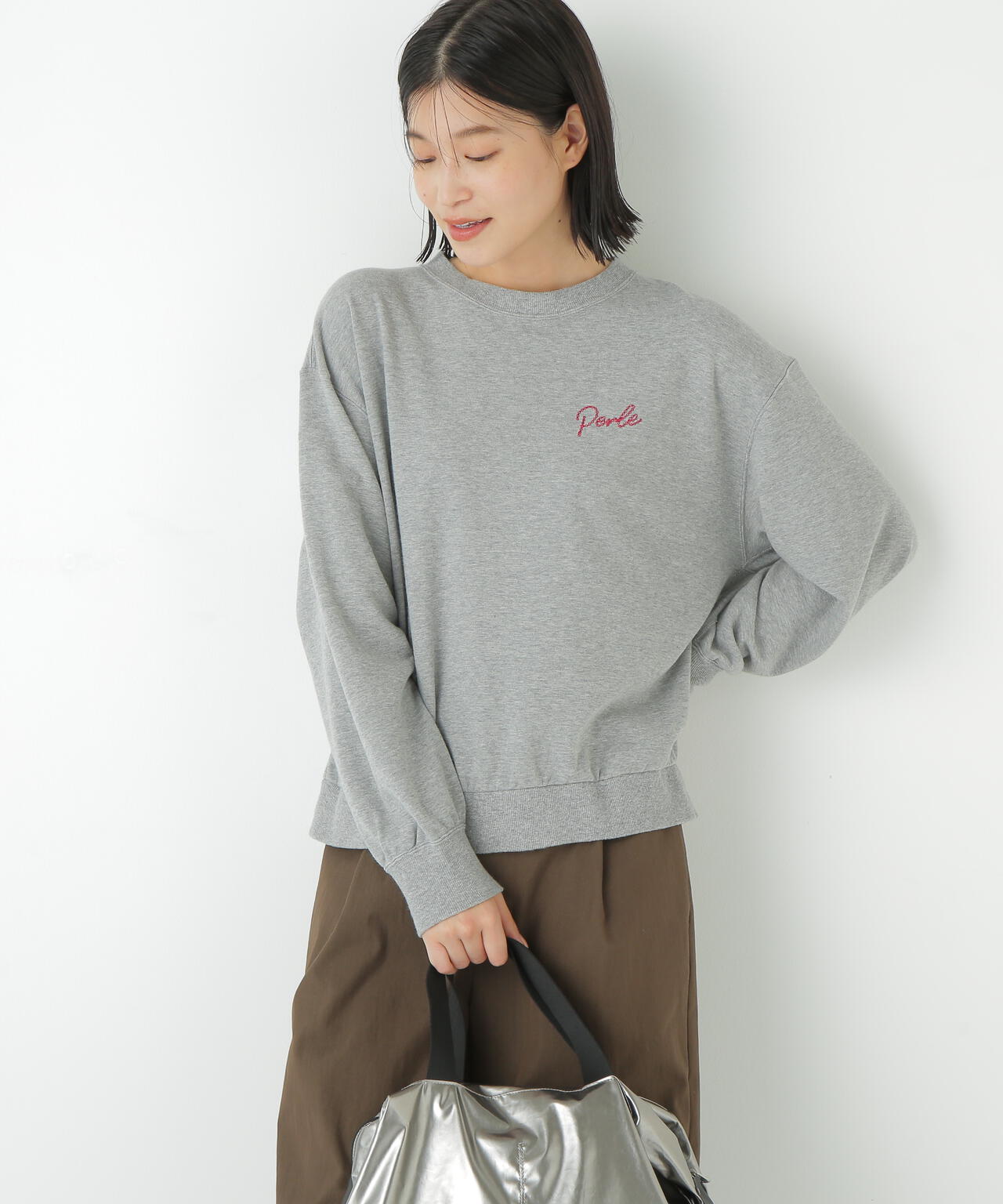 チェーンステッチロゴトレーナー