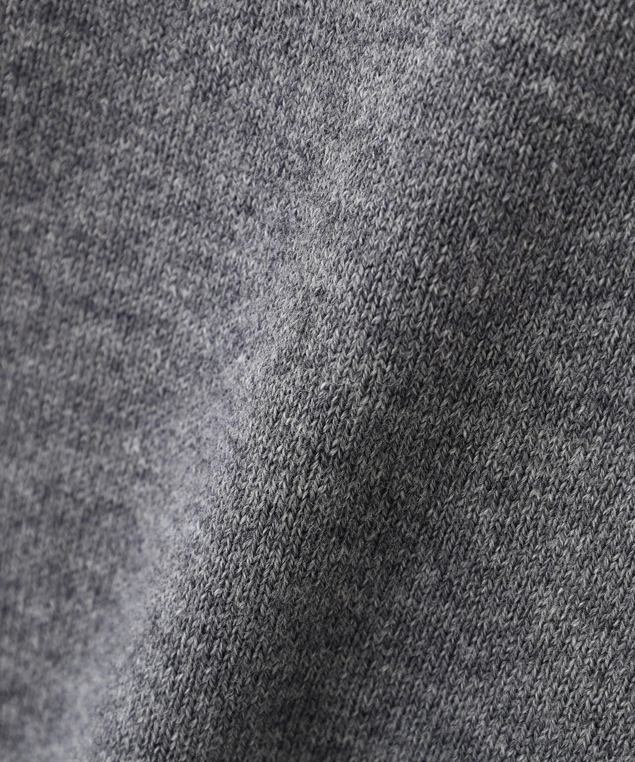 ウールコットンシャツカラーニット