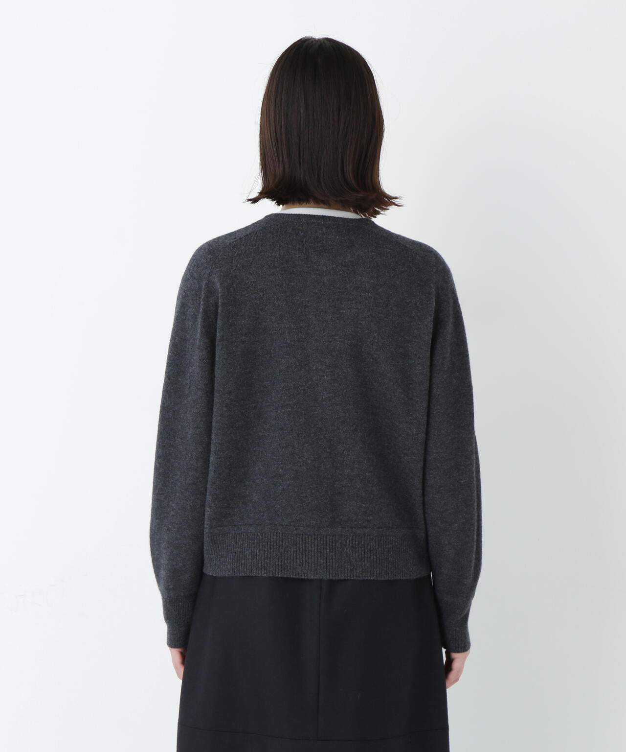 ≪洗える≫ウォッシャブルウールクルーネックカーディガン