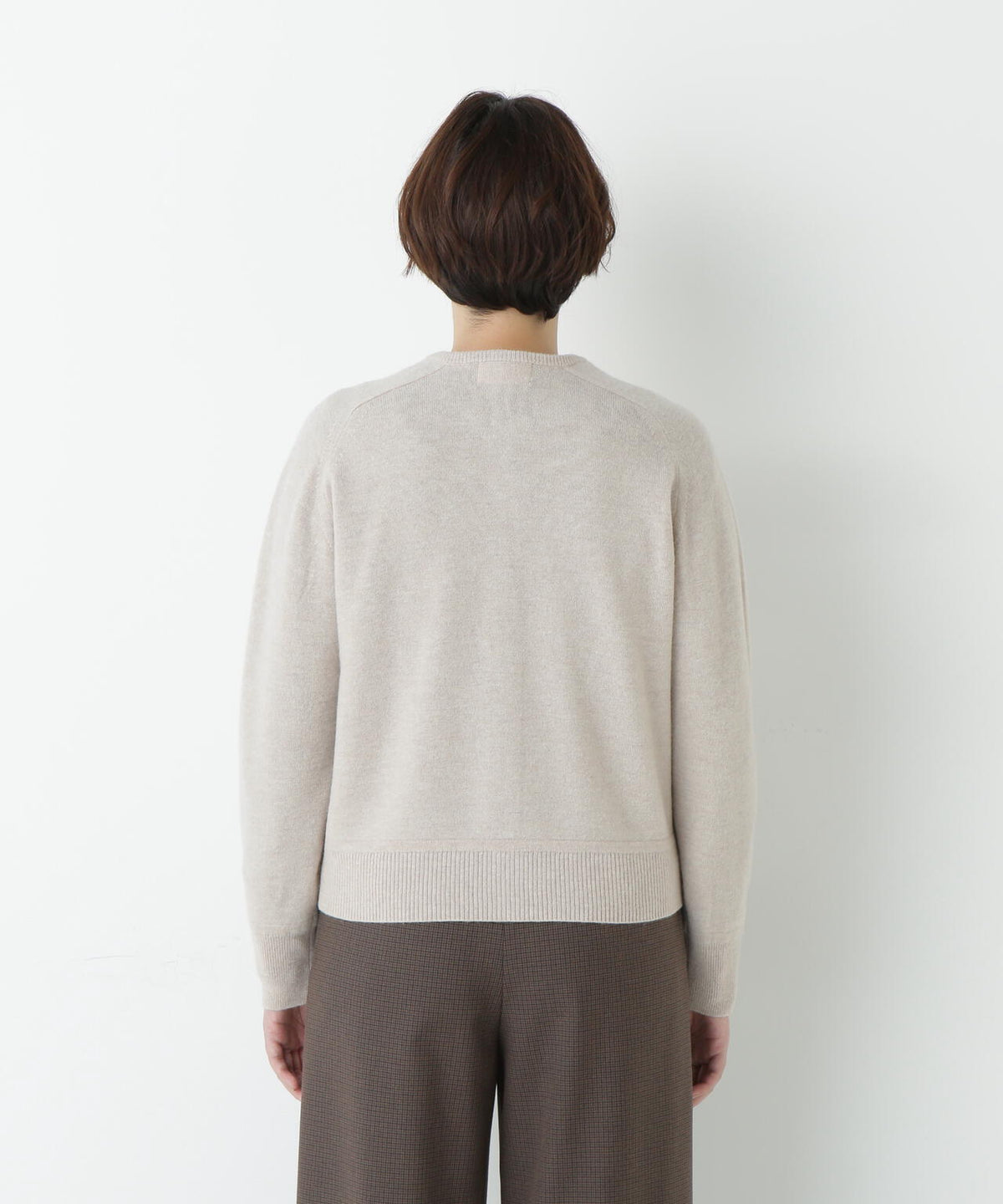 ≪洗える≫ウォッシャブルウールクルーネックカーディガン