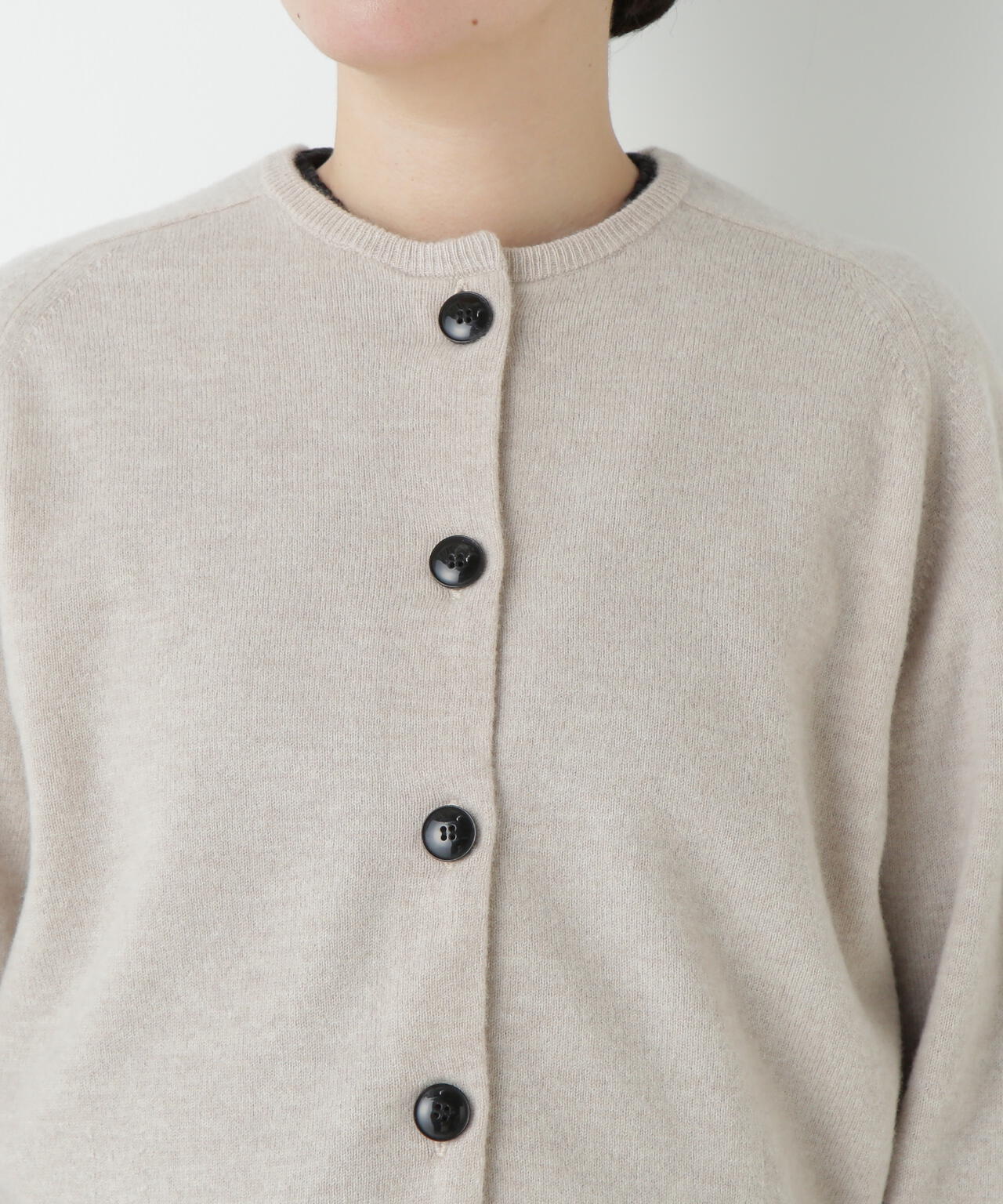 ≪洗える≫ウォッシャブルウールクルーネックカーディガン
