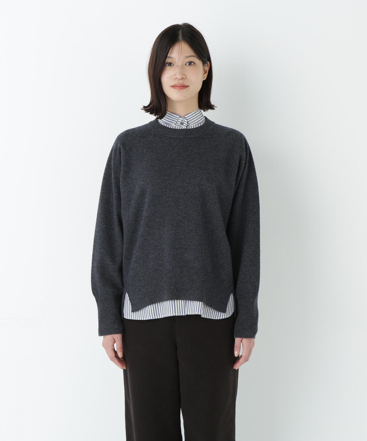 ≪大人気!新色あり7色展開 / 洗える≫ウォッシャブルウールクルーネックプルオーバー