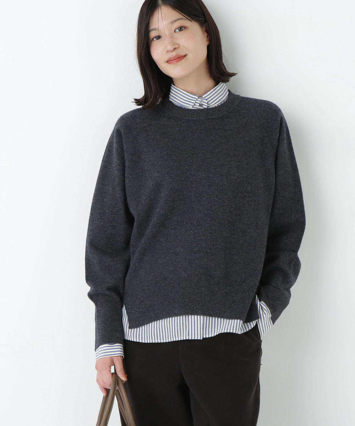 ≪大人気!新色あり7色展開 / 洗える≫ウォッシャブルウールクルーネックプルオーバー
