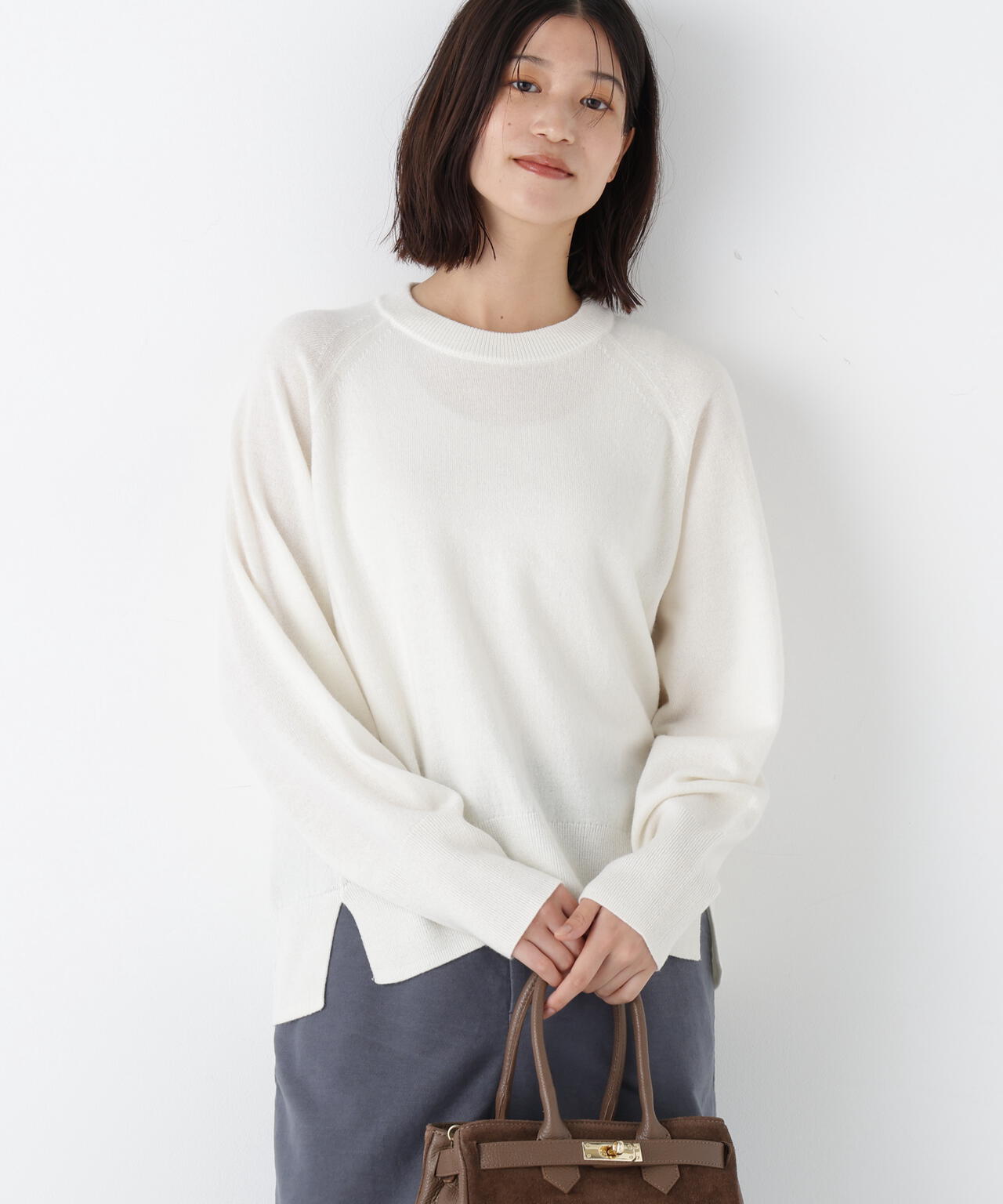 ≪大人気!新色あり7色展開 / 洗える≫ウォッシャブルウールクルーネックプルオーバー