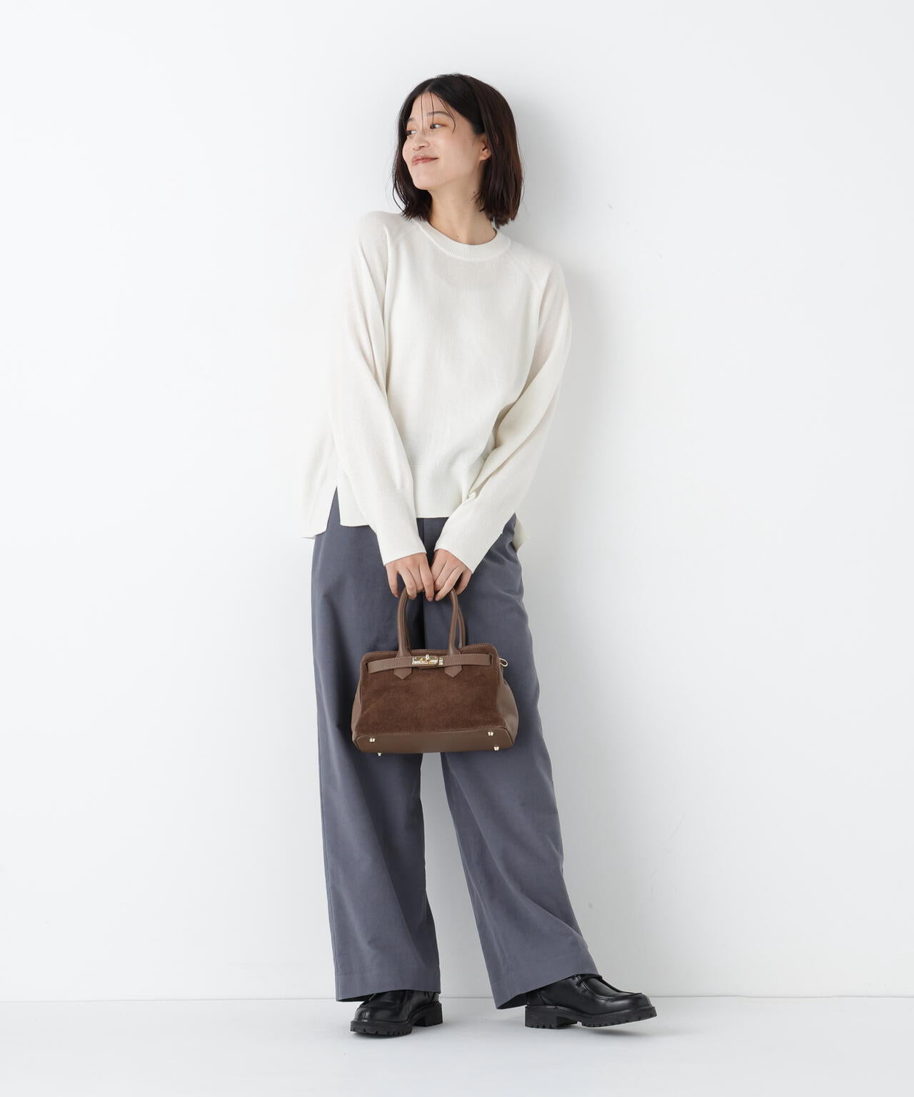 ≪大人気!新色あり7色展開 / 洗える≫ウォッシャブルウールクルーネックプルオーバー