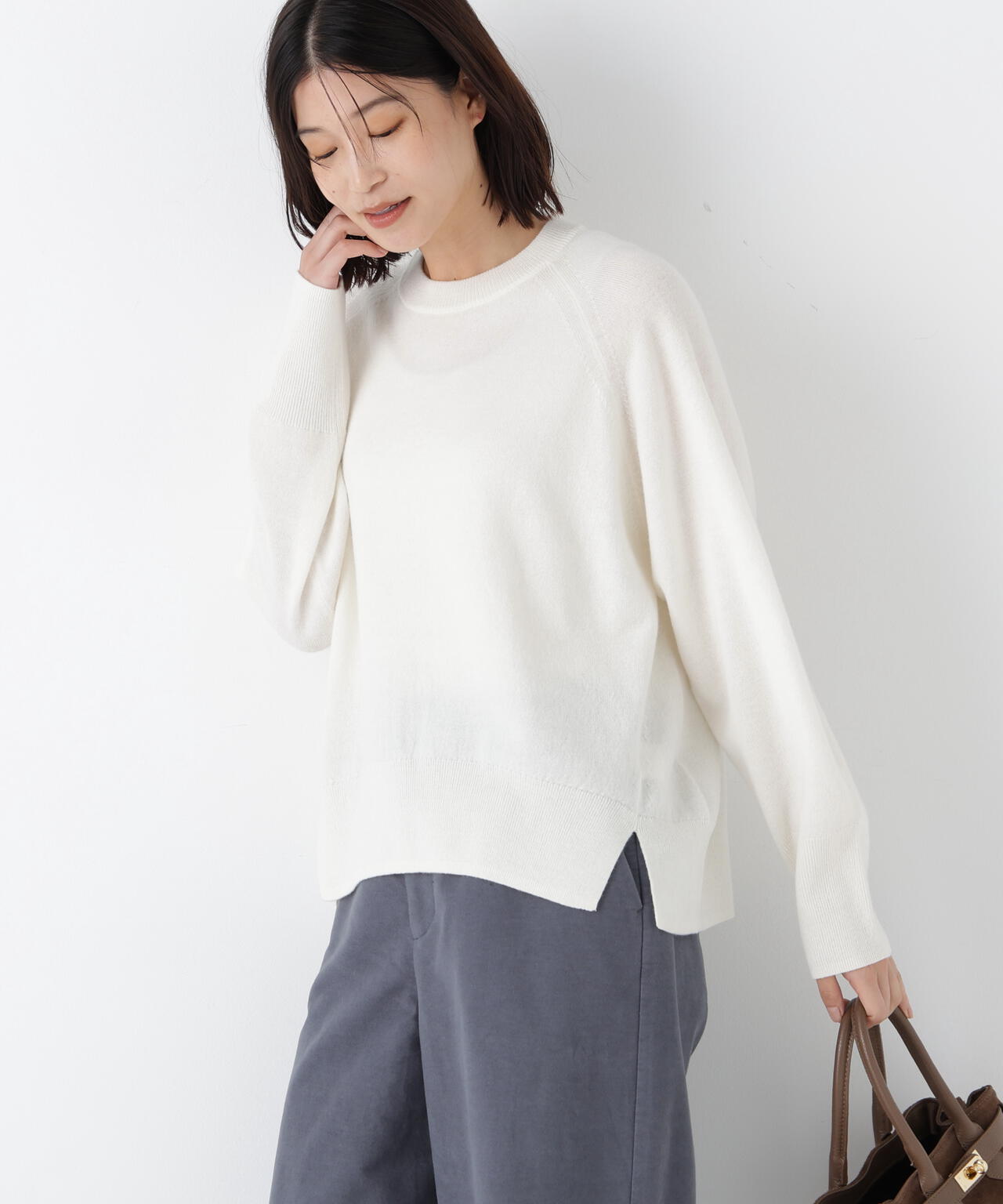 ≪大人気!新色あり7色展開 / 洗える≫ウォッシャブルウールクルーネックプルオーバー