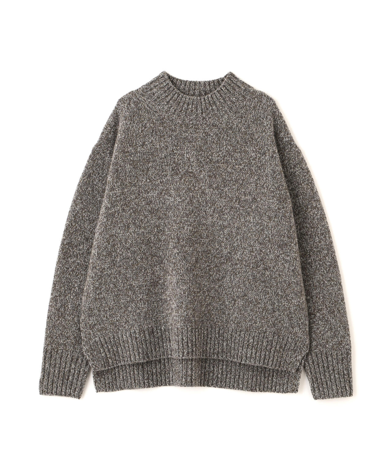 ≪洗える≫ウールローゲージMIXヤーンハイネックプルオーバー