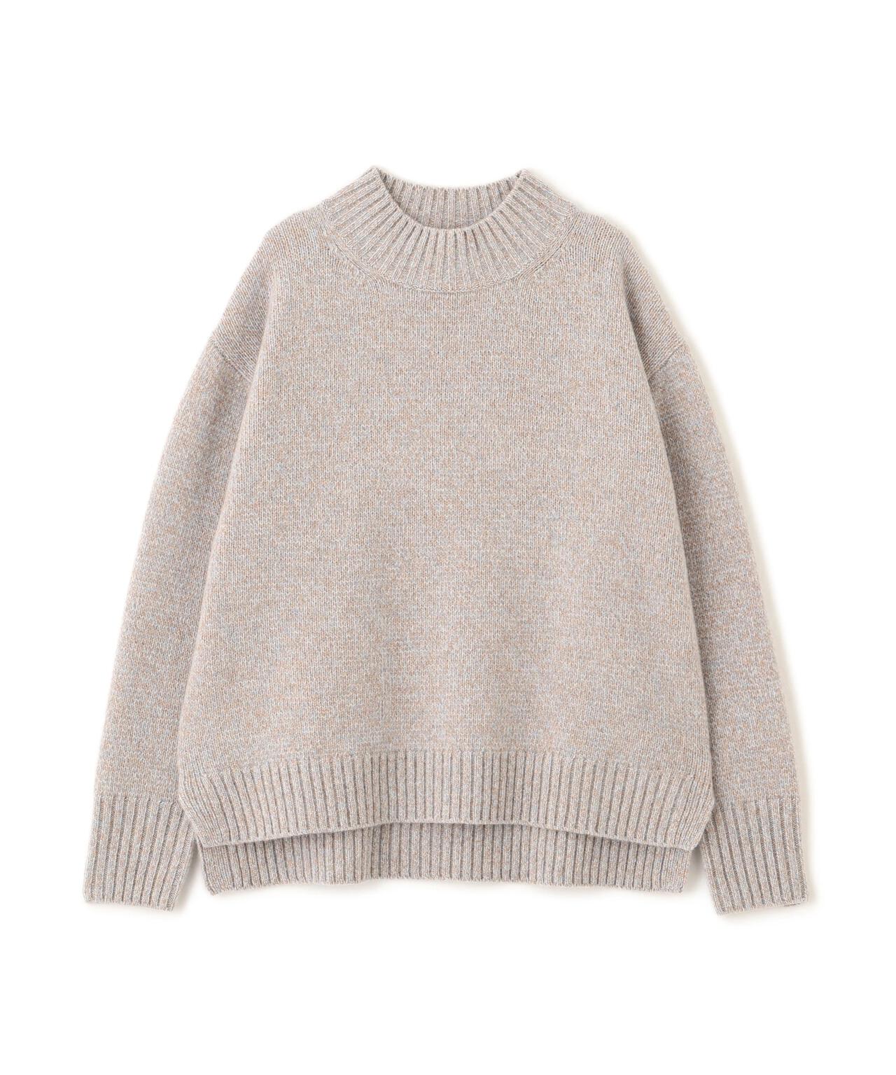 ≪洗える≫ウールローゲージMIXヤーンハイネックプルオーバー