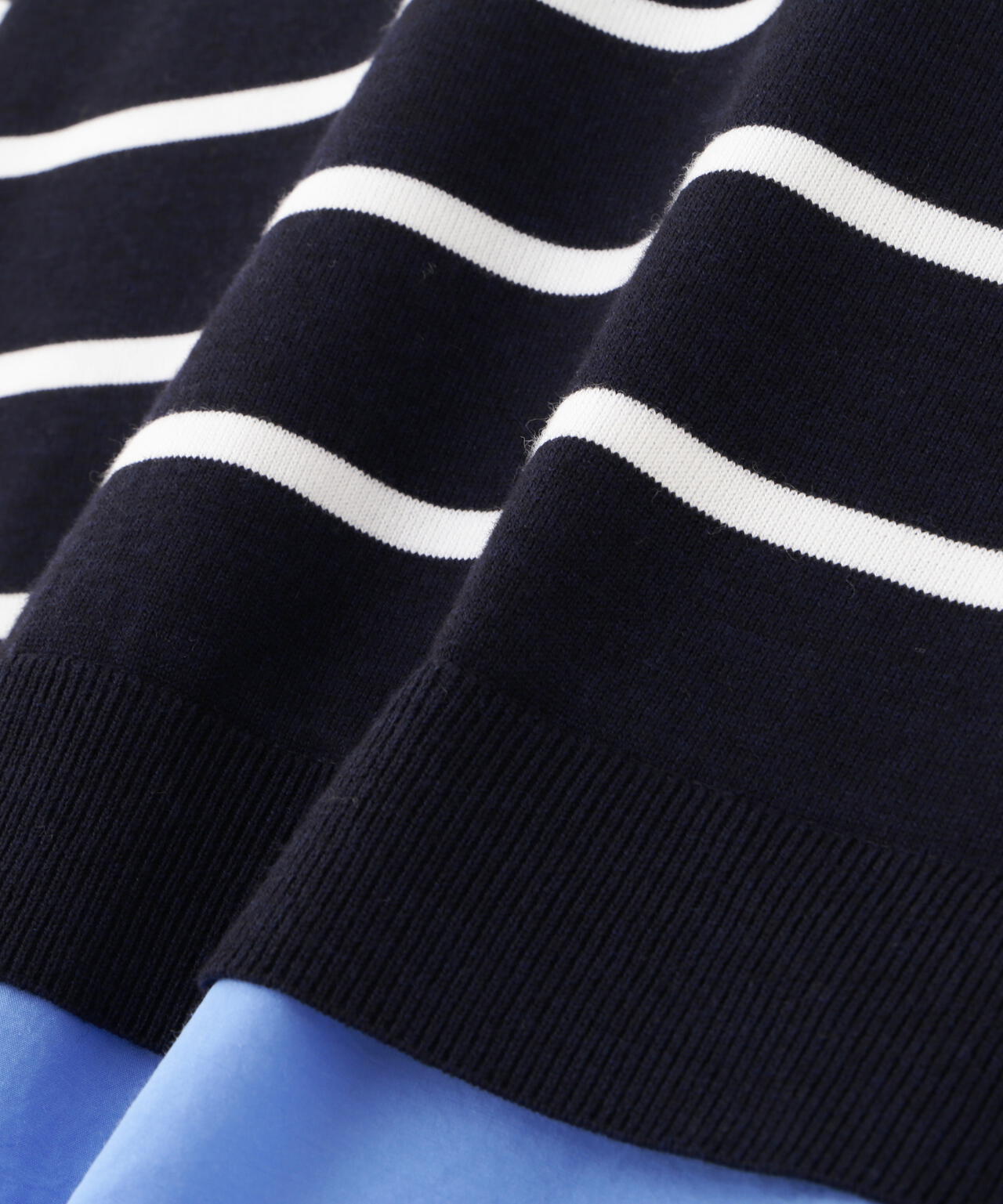 シャツ地ドッキングプルオーバー