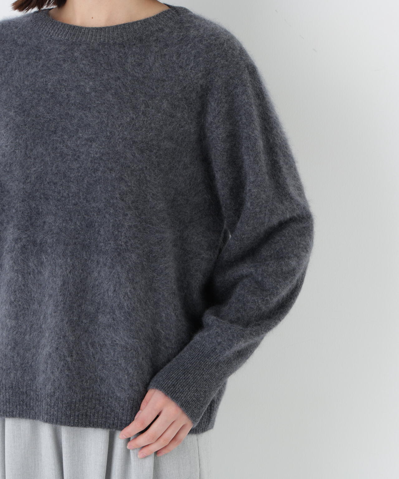 ウールファーニットプルオーバー
