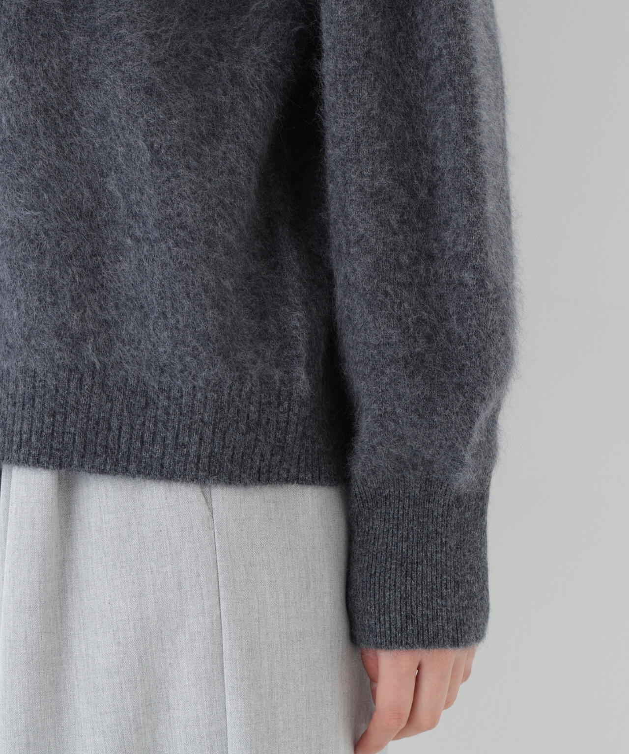 ウールファーニットプルオーバー