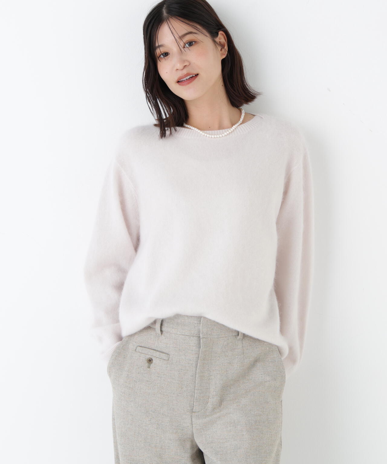 ウールファーニットプルオーバー