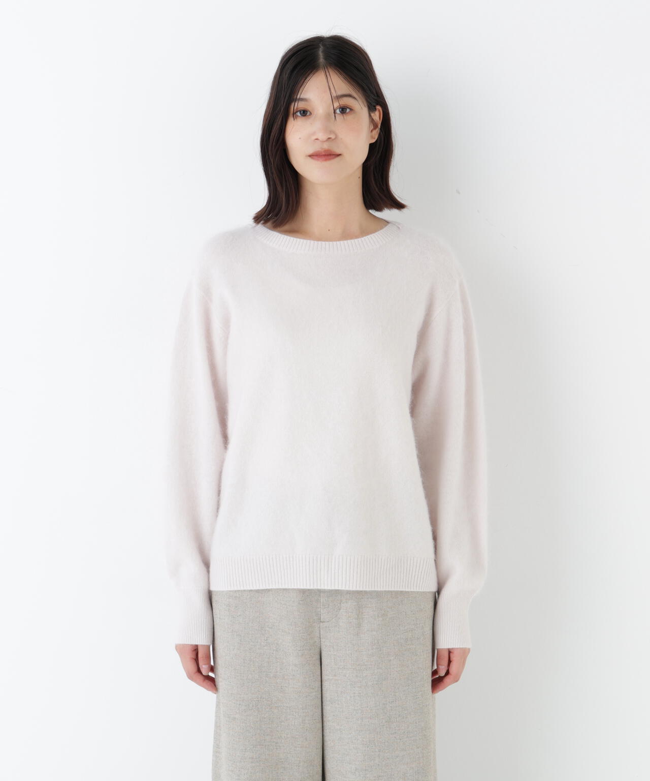 ウールファーニットプルオーバー