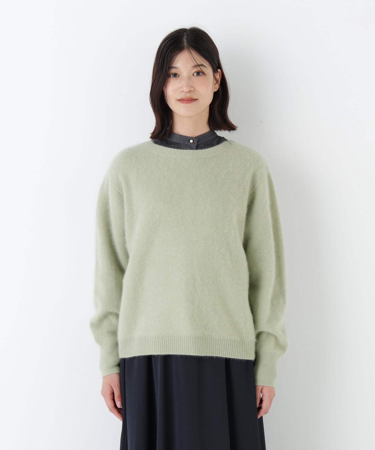 ウールファーニットプルオーバー