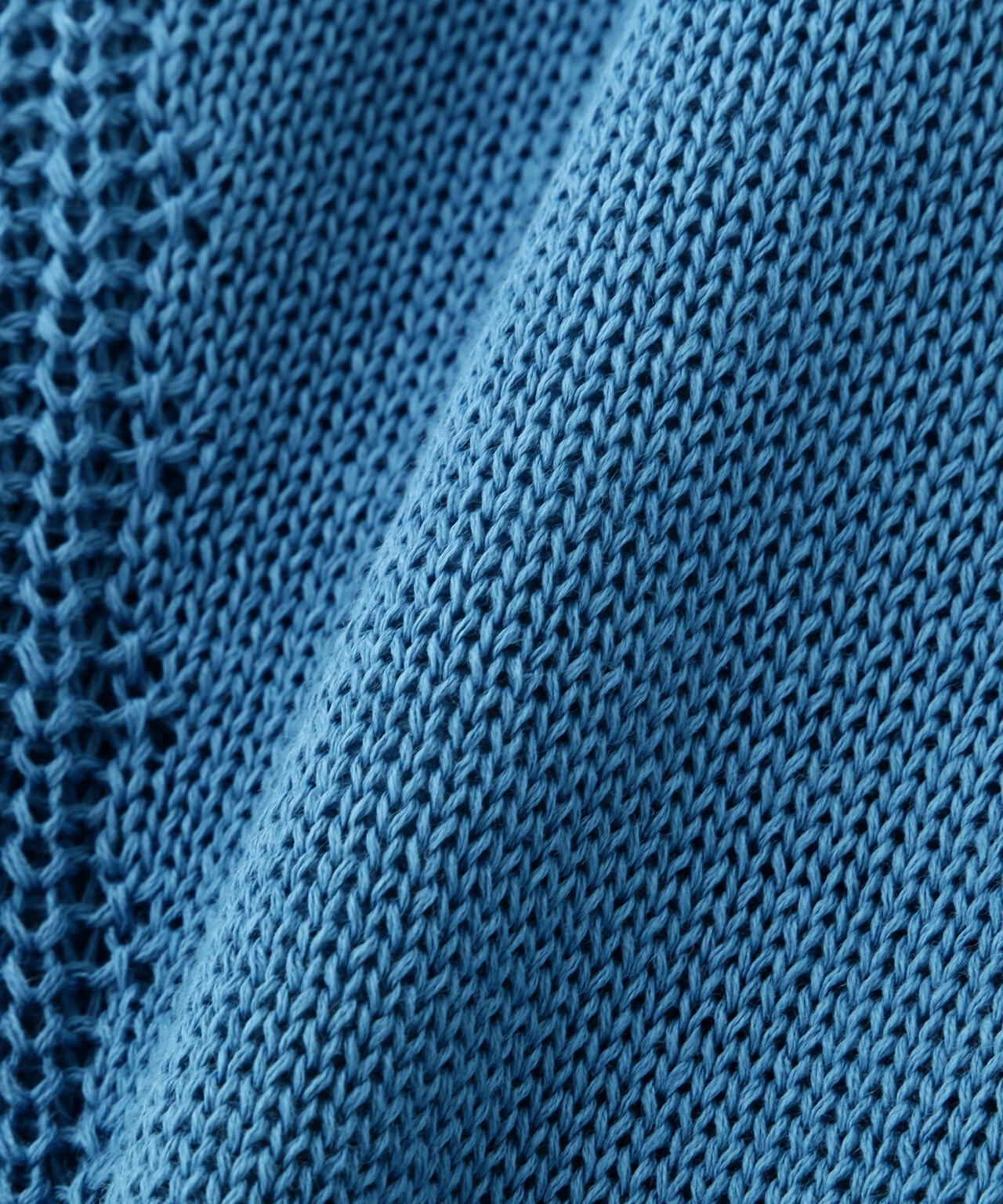 ミドルゲージギマクルーネック半袖カーディガン