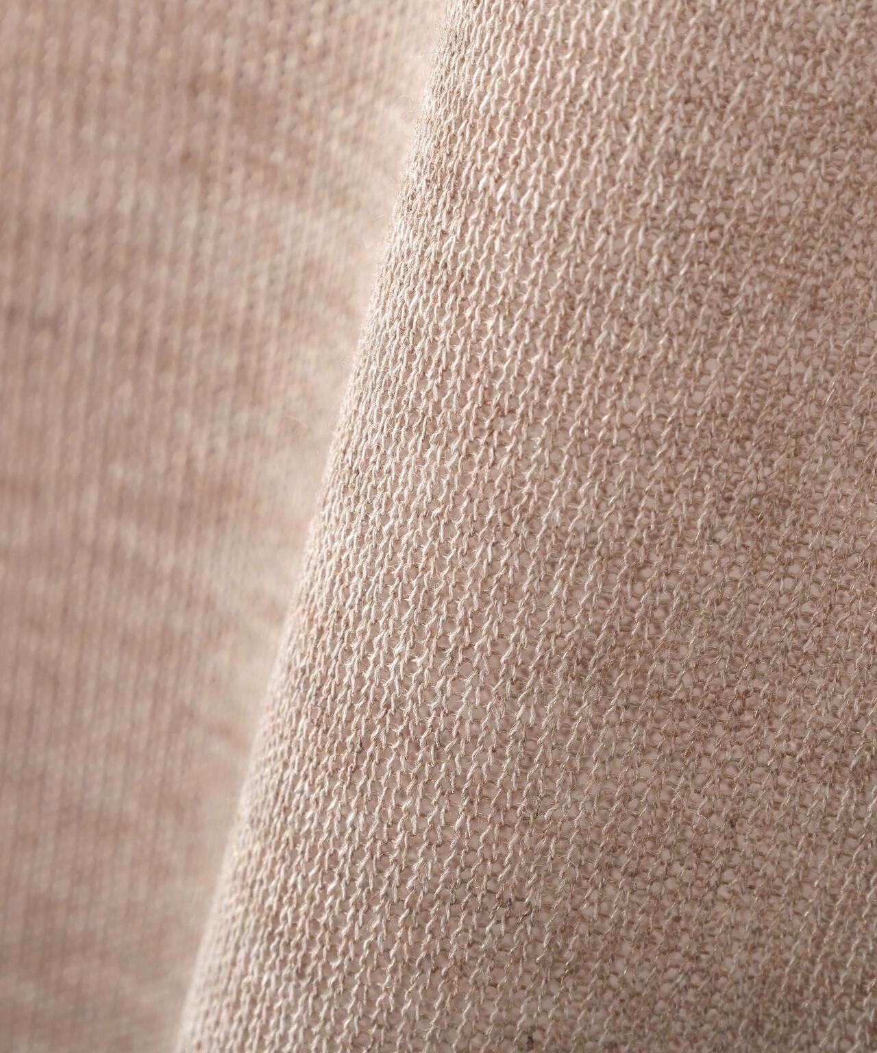 ハイゲージラメクルーネックプルオーバー