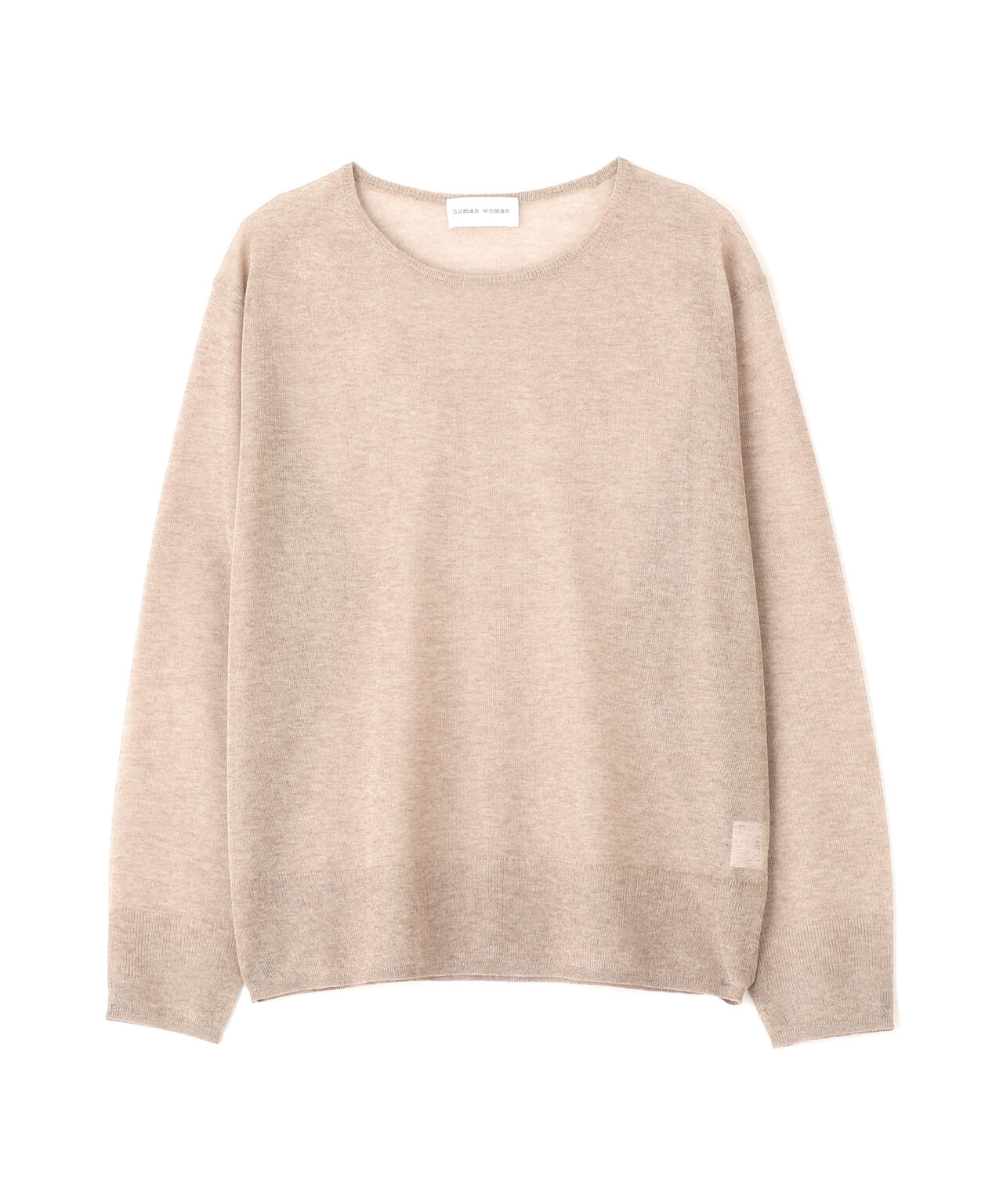 ハイゲージラメクルーネックプルオーバー